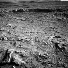 Navcam view of the ~3 ft high ridge that marks the eastern side of Volcán Peña Blanca.
NASA/JPL-Caltech