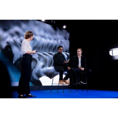 Miles Kubheka, CEO Wakanda Food Accelerator and Karl-Johan Persson, Board member H&M Foundation, took the stage for a conversation on the future of innovation and the next decade.