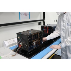 SpeQtre under going final preparations at RAL Space. Credit: STFC RAL Space