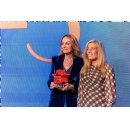 Esther Alcocer Koplowitz collects the Excellence Award granted to FCC by the Community of Madrid