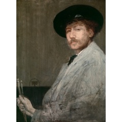 James Abbott McNeill Whistler, Arrangement in Grey: Portrait of the Painter, 1872, Oil paint on canvas, 74.9 x 53.3 cm, Detroit Institute of Arts, Bequest of Henry Glover Stevens, in memory of Ellen P. Stevens and Mary M. Stevens
