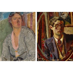1. Vanessa Bell Self Portrait c.1915. Yale Center for British Art, Paul Mellon Fund. 2. Duncan Grant Self Portrait c.1920. National Galleries of Scotland. © Estate of Duncan Grant. All rights reserved, DACS.