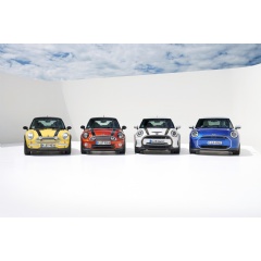 Modern MINI History Shot: MINI Cooper Gen 2 Mk I, MINI Cooper Gen 3 Mk II, MINI Cooper Gen 4 Mk III, MINI Cooper SE