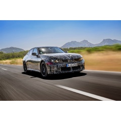 The new BMW 3 Series camouflaged prototypes in Miramas.
