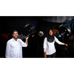 Shalli (left) and Saji (right), SKY Edhurus of Anantara Kihivah Maldives Villas