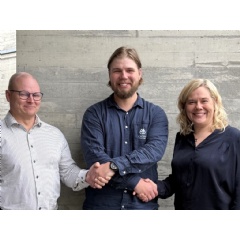 From left: Eemeli Tsupari, Co-founder and Chief Technology Officer of Reduciner; Lauri Perämäki, Managing Director of Cefmof Hydrogen Oy; and Johanna Grönroos, Co-founder and CEO of Reduciner.