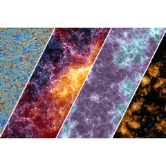 A composite image of Lumina’s scales of simulation, depicting.
Credit: Lumina collaboration