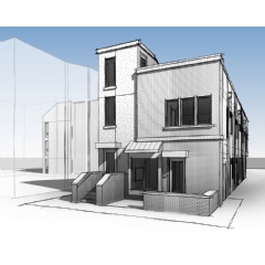 Mullen Flats Exterior Rendering