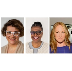 Left to right: Adelina Vlas, photo by Mosheh Herdsman Studio; Gaëtane Verna; Liz Stanwyck