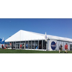 The NASA Pavilion in Aviation Gateway Park is the hub for displays and hands-on activities.
Credits: NASA