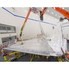 Sunshield Layers Fully Integrated on NASA�s James Webb Space Telescope