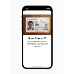 To add a state ID or driver’s license to Apple Wallet, customers will be asked to scan their physical ID card and take a selfie, which is securely sent to the issuing state for verification.