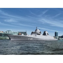 Rolls-Royce business unit Power Systems will deliver the automation solutions (in German FüSAS – Führungssystem Automation Schiffstechnik) for the four new F126 frigates for the German Navy. (see complete caption below)