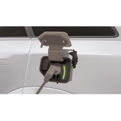 The electronic charging lid actuator makes the tank cap intelligent; lighting components visualise the status of the battery and the charging mode and provide additional design accents. (Picture: HELLA)