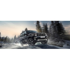 Retains the original silhouette of the legendary Scorpio; now offered with a refreshed design, enhanced performance, improved ride quality, and built-in technology