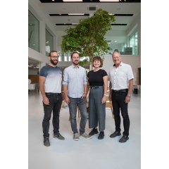 Marco Metter, Michael Senn, Lya Siegenthaler and Ralph Huselmann - Corporate Technology, Stellar project team at Bhler. (From left to right)