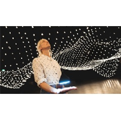 On occasion of Art Basel in Basel 2022, Superblue and BMW i present Rafael Lozano-Hemmer: „Pulse Topology“. Photo: Enes Kucevic