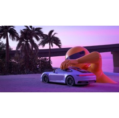 911 Carrera 4S, Dream Big by Chris Labrooy, Pérez Art Museum Miami, 2022, Porsche AG
(see complete caption below)