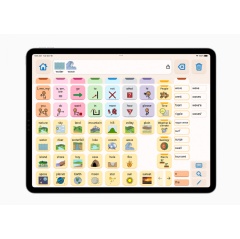 Proloquo features 49 genuine children and adult’s text-to-speech voices and 12,000 words — about three times more than other AAC apps.