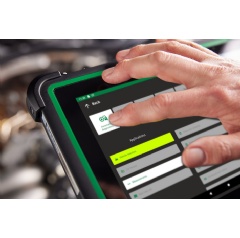 By pressing ”Automatic Diagnostics”, mega macs diagnostic devices with SDI software automatically run through the entire process. (Picture: Hella Gutmann)