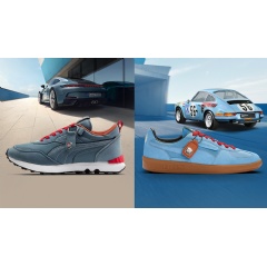 Porsche x Puma Sneakers 60 Years Porsche 911 Edition, 2023, Porsche AG
911 S/T: Fuel consumption* combined (WLTP) 13.8 l/100 km, CO₂ emissions* combined (WLTP) 313 g/km