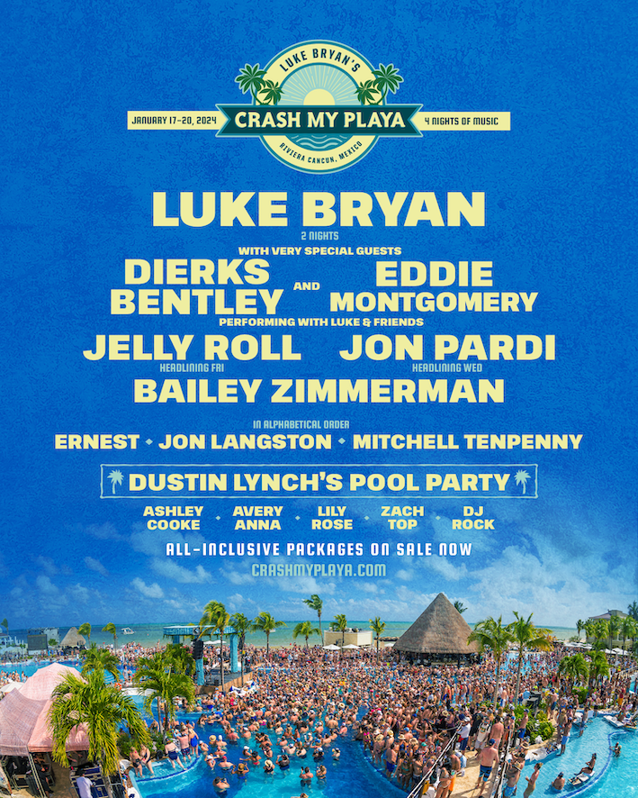 Luke Bryan Announces Final Talent Lineup for Crash My Playa Set for