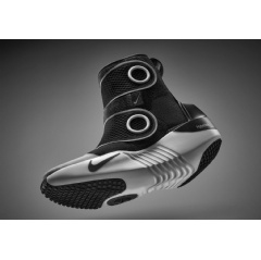 Nike x Hyperice boot. (Full image caption at the end)