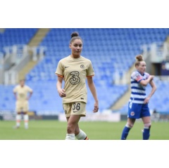 Akpan during her Chelsea debut. (Photo Chelsea FC)