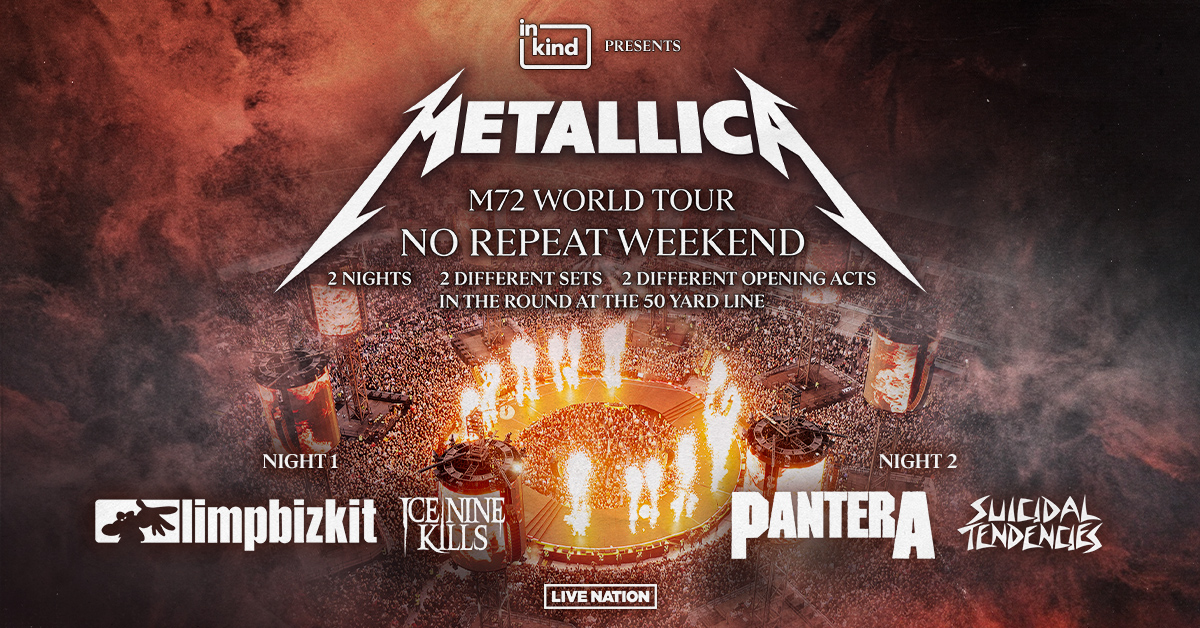 Metallica M72 World Tour 2025 North American Dates Announced WebWire