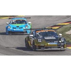 Larry ten Voorde (NL), Porsche 911 GT3 Cup, Proton Huber Competition (#1), Harry King (UK), Porsche 911 GT3 Cup, Allied-Racing (#19), Porsche Sixt Carrera Cup Deutschland 2024, Imola, Italy, 2024, Porsche AG