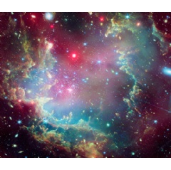 X-ray: NASA/CXC; Infrared: ESA/Webb, NASA & CSA, P. Zeilder, E.Sabbi, A. Nota, M. Zamani; Image Processing: NASA/CXC/SAO/L. Frattare and K. Arcand