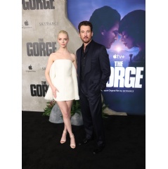 Anya Taylor-Joy and Miles Teller attend the Apple Original Films� premiere of �The Gorge� at AMC Theatres at The Grove. �The Gorge� premieres globally on Apple TV+ on Friday, February 14, 2025.