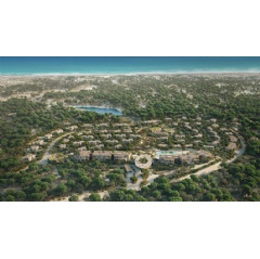 Aerial rendering of Six Senses Comporta