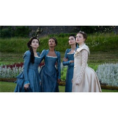 Josie Totah, Alisha Boe, Aubri Ibrag and Kristine Fr�seth in �The Buccaneers� season two, premiering June 18, 2025 on Apple TV+.