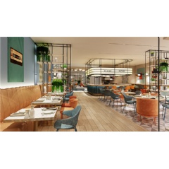 Design Rendering of Holiday Inn Express Generation 5 All-Day Dinning area