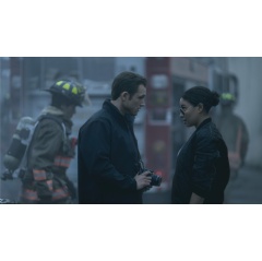 Taron Egerton and Jurnee Smollett in �Smoke,� premiering June 27, 2025 on Apple TV+.