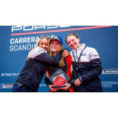 Alice Liwell, Alexia Danielsson, Siri Hökfelt, Porsche Sprint Challenge Scandinavia, 2025, Porsche AG