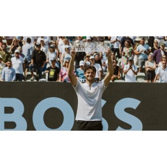 Taylor Fritz, winner, Boss Open, Stuttgart, 2025, Porsche AG