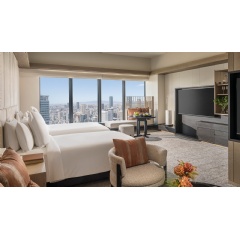 Exquisite details and serene ambiance define this opulent guest room, promising an unforgettable stay