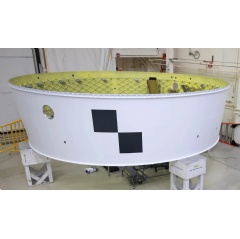 The Artemis II Orion stage adapter, built at NASA’s Marshall Space Flight Center in Huntsville, Alabama.
NASA