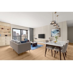 Three-Bedroom Apartment Living & Dining