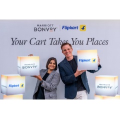 L-R: Manjari Singhal, Head - Flipkart Travel, and John Toomey, Chief Commercial Officer, Asia Pacific excluding China, Marriott International