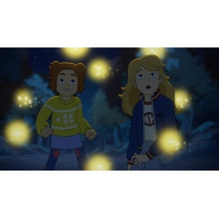 Daphne Grimm (voiced by Leah Newman) and Sabrina Grimm (voiced by Ariel Winter) in �The Sisters Grimm,� premiering October 3, 2025 on Apple TV+.