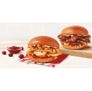 Try the new Tim Hortons Thanksgiving Stack sandwich with seasoned Canadian turkey, homestyle stuffing and cranberry sauce, available now for a limited time