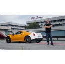 Nicola Larini Delivers the First Alfa Romeo 4C Collezione Gt Nicola Larini