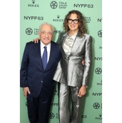 Martin Scorsese and director Rebecca Miller at the New York Film Festival world premiere of Mr. Scorsese ahead of the Apple TV+ global premiere on October 17.