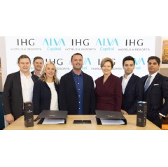 From left to right: Kenneth Macpherson (IHG), Matthew Woollard (IHG), (Mrs) Willemijn Geels (IHG), Skorri Rafn Rafnsson (CEO at Alva Capital), Karin Sheppard (IHG), Farkhad Kamilov (IHG), Miguel Martins (IHG)