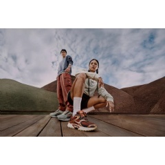 Nike N7 Collection. Native runners Kutoven Stevens, left, and Lenise Omeasoo are two of the faces of this season’s Nike N7 campaign.