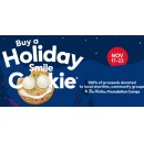 Tim Hortons® Holiday Smile Cookie® campaign starts TODAY, with 100% of proceeds donated to local charities, community groups and Tim Hortons Foundation Camps