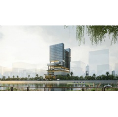 Exterior rendering of Crowne Plaza Jakarta PIK2